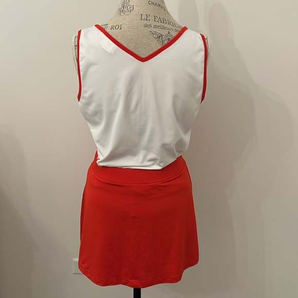 Vintage Red & White Tennis Tank with Matching Skort 🎾 - Picture 7 of 12